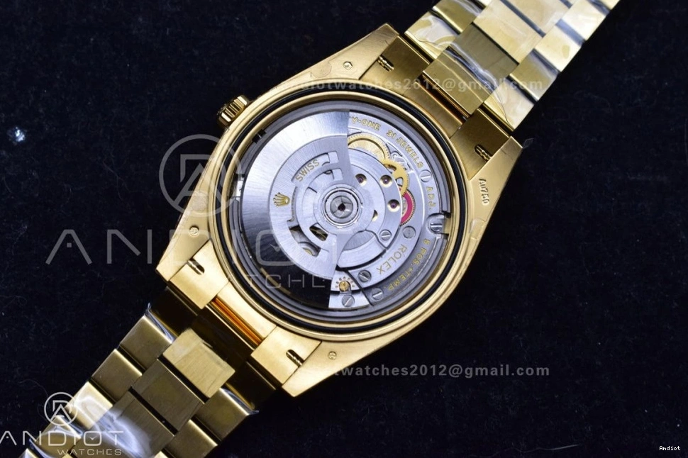 on (Gain THBF Date 1:1 Day Crystal Best 40 Dial Edition Weight) Black VR3255 Bracelet 228238 YG President 1120